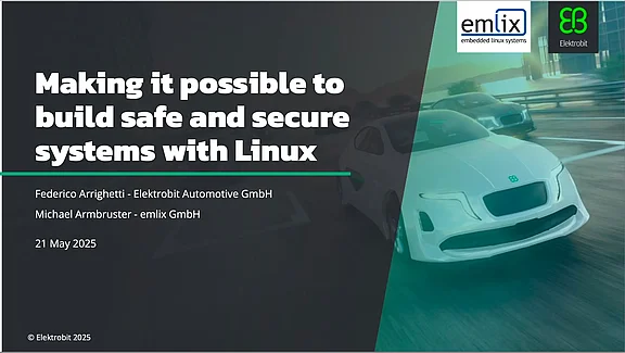 Safe.Tech25_Slides_emlix_Elektrobit_First Page Safe.Tech25_Slides_emlix_Elektrobit_First Page